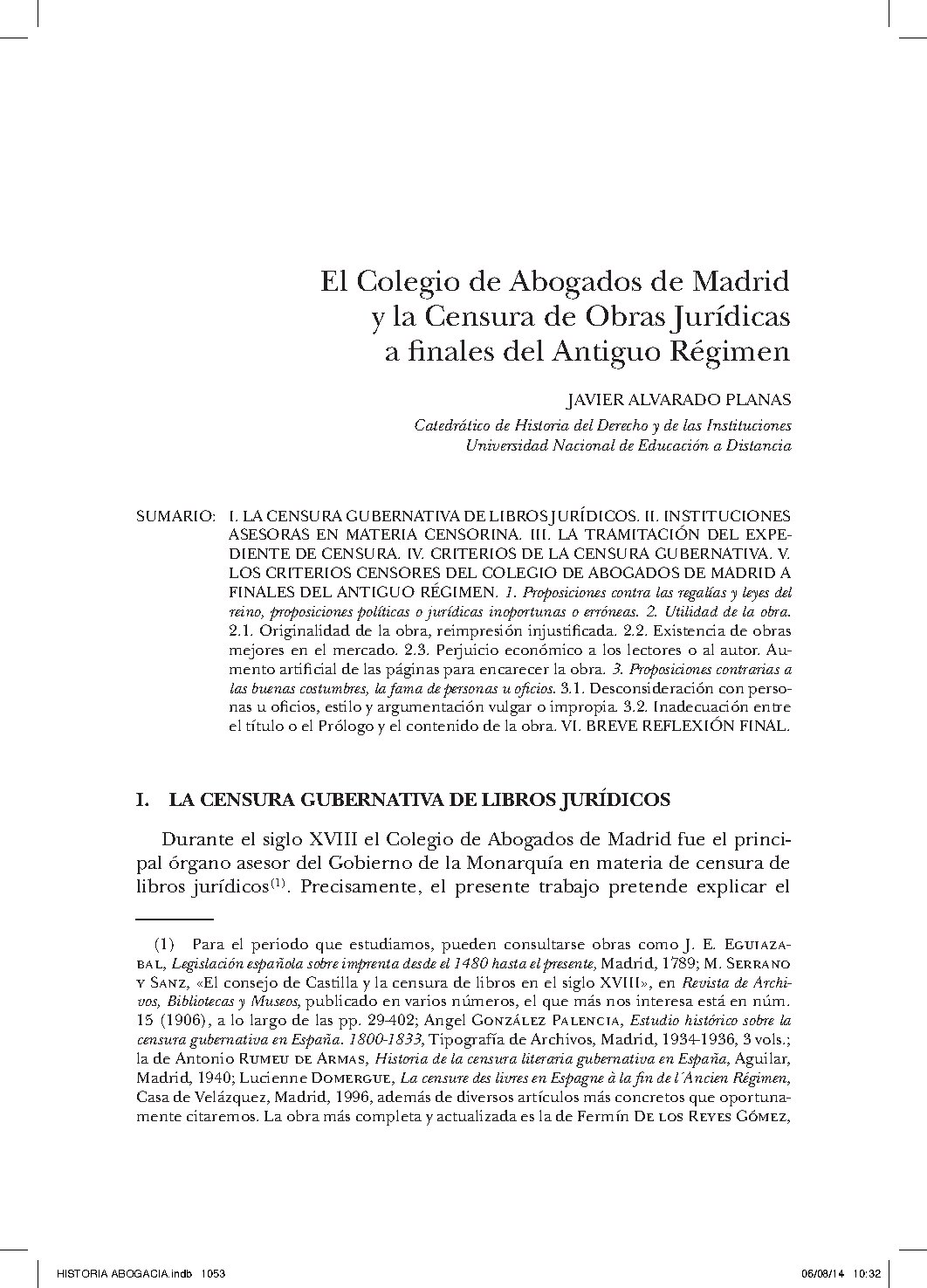 Alvarado El Colegio de Abogados de Madrid- Javier Alvarado